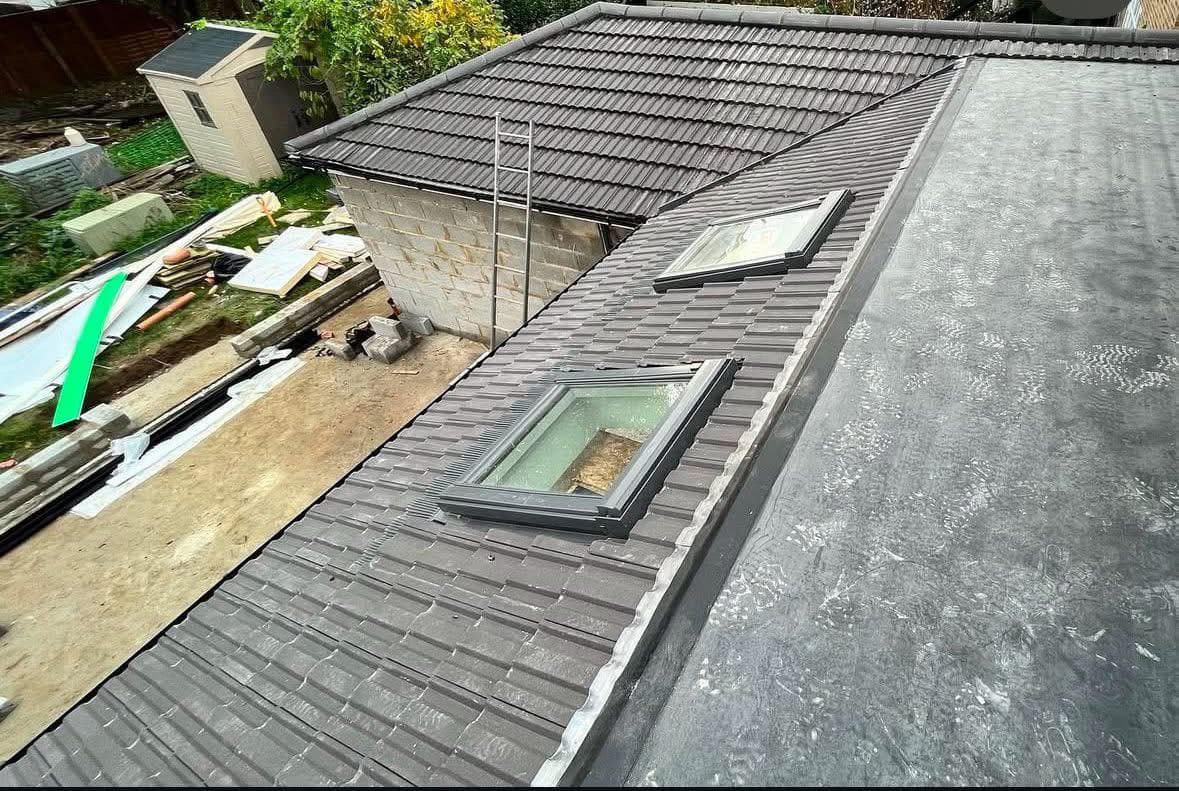 Full Roof Replacement with Velux & EPDM — Nazeing, Essex