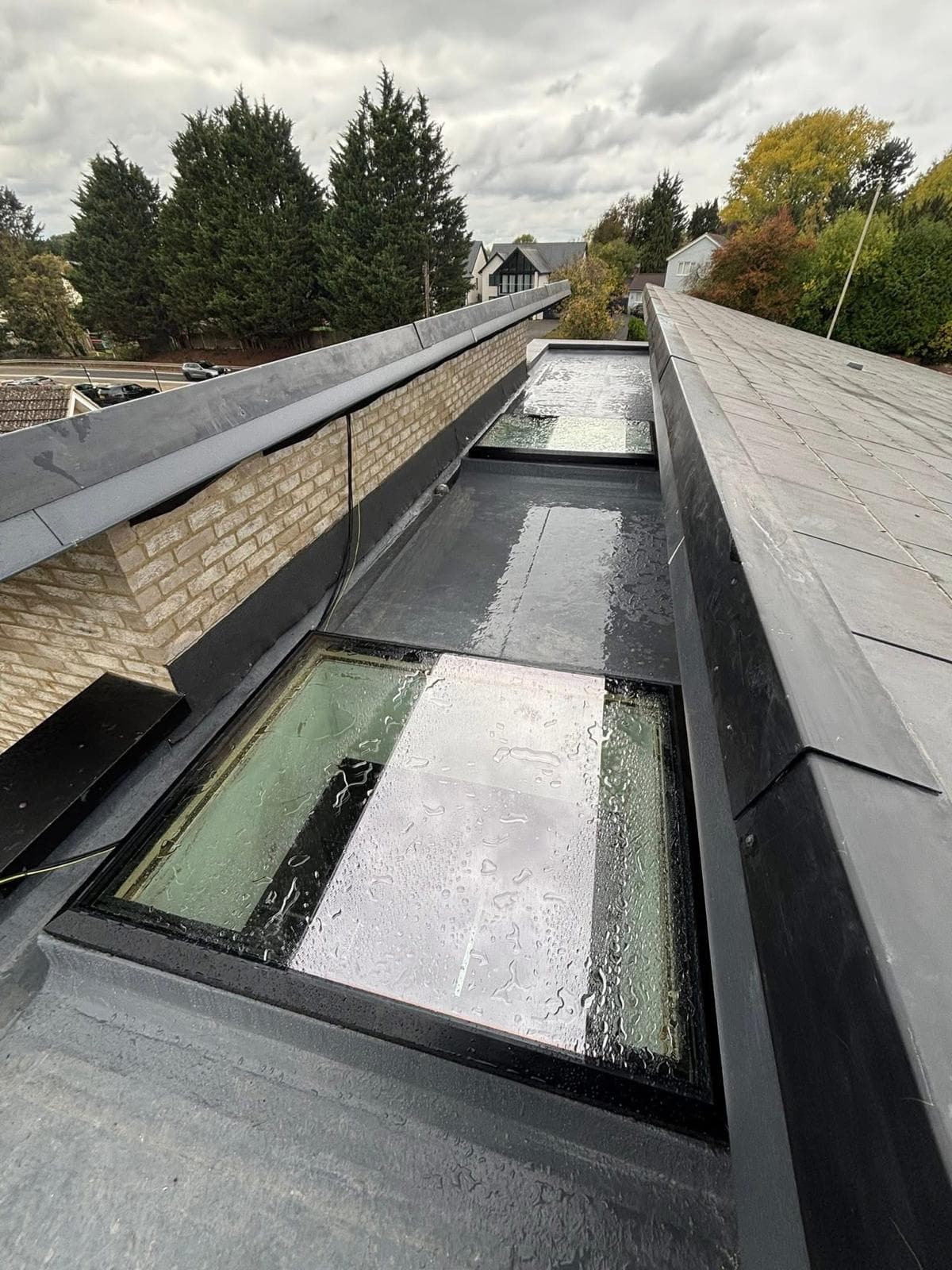 Full Flat Roof Replacement with Flexitec & Skylights — Spellbrook, Bishops Stortford, Hertfordshire