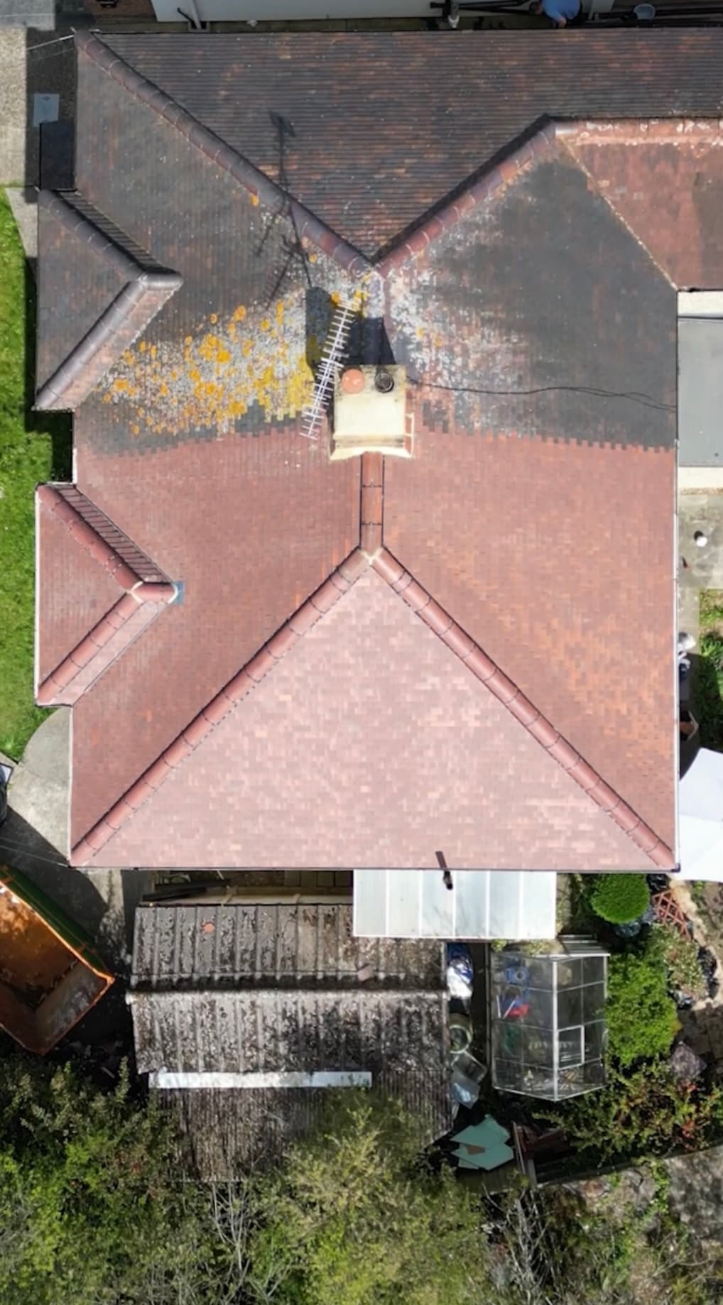 Re-Roof in Acme Mixed Brindle Plain Tiles